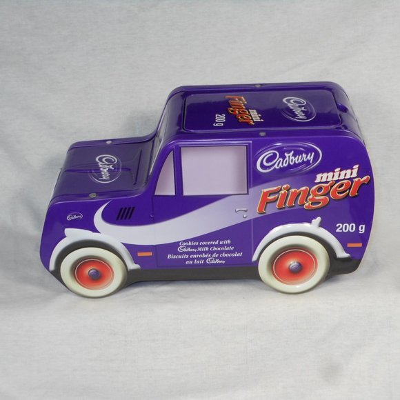 Collectable Cadbury's Mini Fingers purple tin van x 2 - Picture 4 of 6